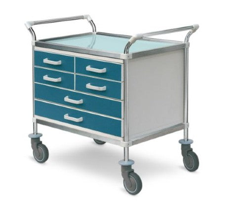CARRELLO in ACCIAIO INOX a 6 cassetti