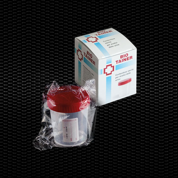 CONTENITORE PER URINE IN POLIPROPILENE IN ASTUCCIO ml. 120