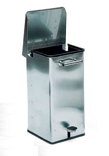 PORTARIFIUTI MODELLO 42 Lt. ACCIAIO SATINATO