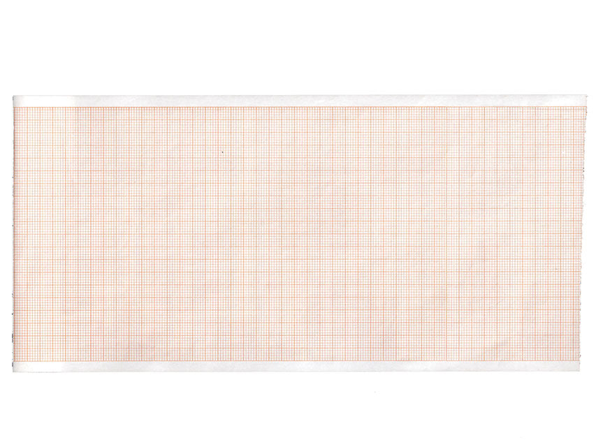 ROTOLO CARTA TERMICA ECG GRIGLIA ARANCIO mm. 110x20 mt. CF 10 PZ