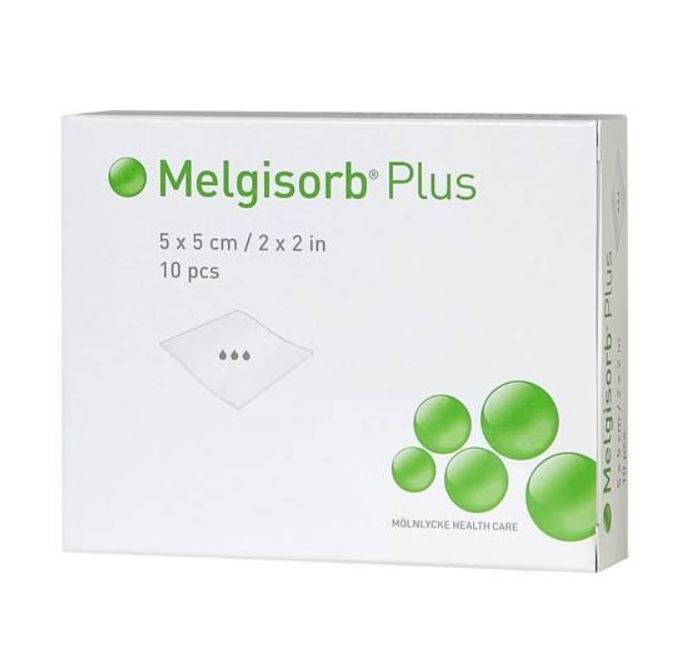 MELGISORB PLUS cm. 5x5 - ALGINATO CF 10 PZ