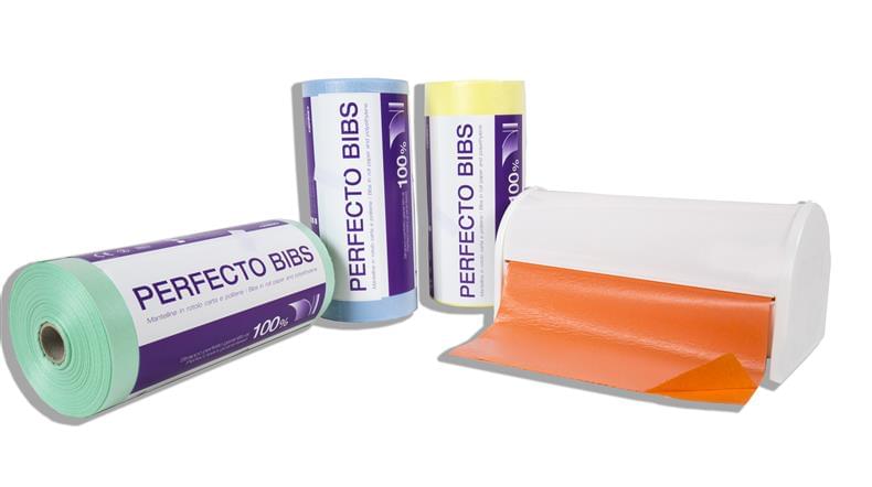 MANTELLINA IN ROTOLO A STRAPPO AZZURRA cm. 50x80 CF. 80 PZ
