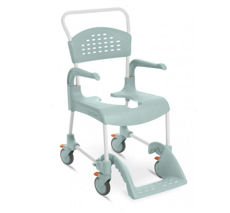 SEDIA DOCCIA MODELLO CLEAN altezza seduta 49 cm con 2 ruote frenanti