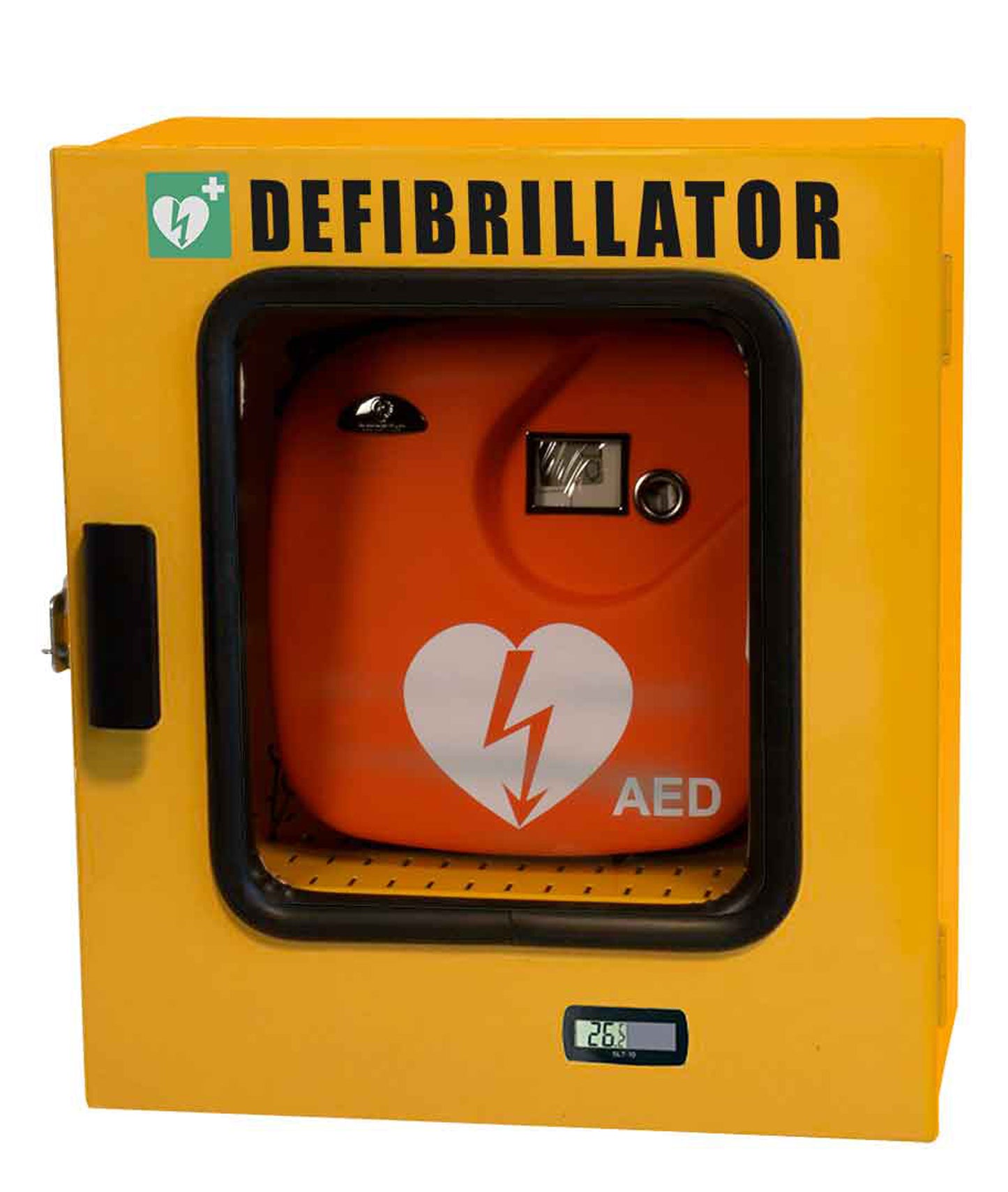TECA DEFIBRILLATORE DA ESTERNO CON TERMOREGOLATORE E ALLARME