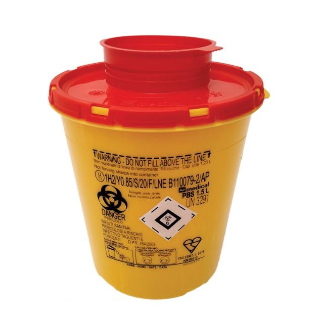 CONTENITORI RIFIUTI TAGLIENTI 1,5 lt LINEA PBS