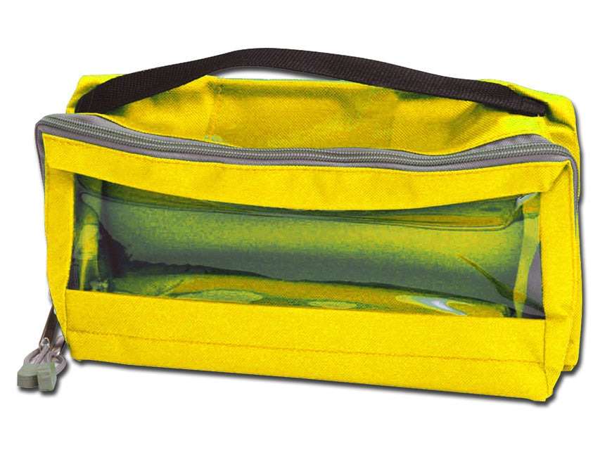 BORSETTA E3 IMBOTTITA CON MANICO GIALLA cm 28x15x11h