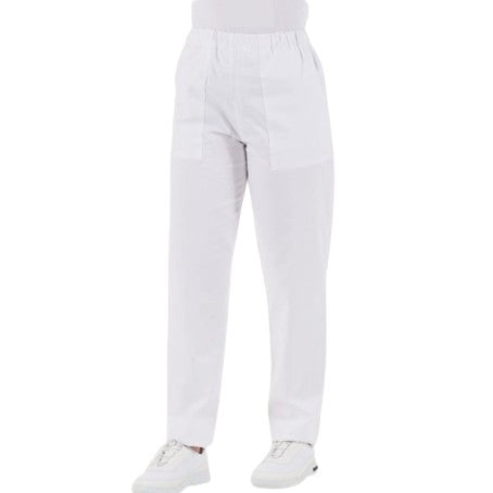 PANTALONI UNISEX COTONE COL. BIANCO - Tg XXL
