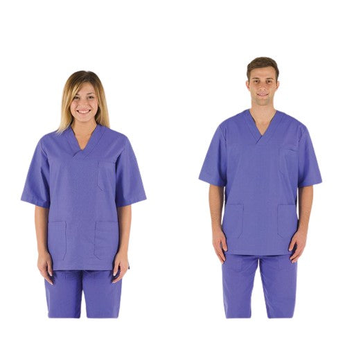 CASACCA COLORE INDACO IN COTONE TG. XXL