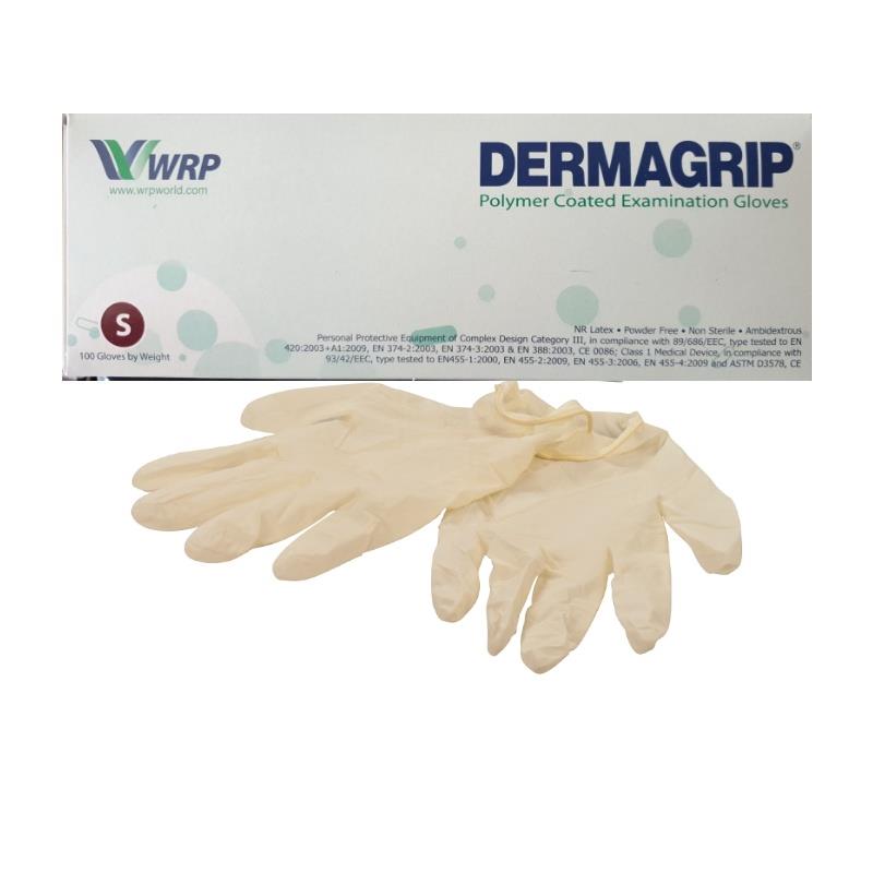 GUANTI LATTICE SENZA POLVERE MIS.MEDIUM DERMAGRIP ULTRA CF 100 PZ