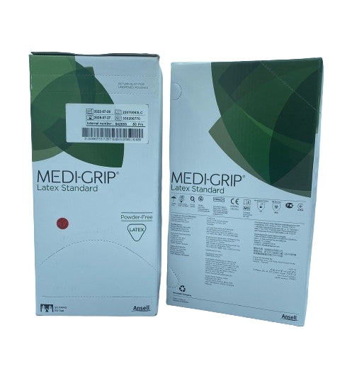 GUANTI STERILI ANSELL MEDI-GRIP mis.8,5 LATTICE P.FREE CF. 50 PZ