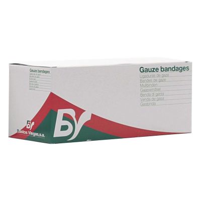 BENDA DI GARZA ORLATA BV mt. 4 x 10 cm Conf. 15 pz