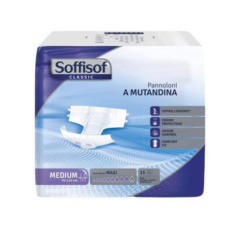 PANNOLONI MUTANDINA CON ADESIVI MIS. MEDIA CLASSIC 9 GOCCE CF 15 PZ