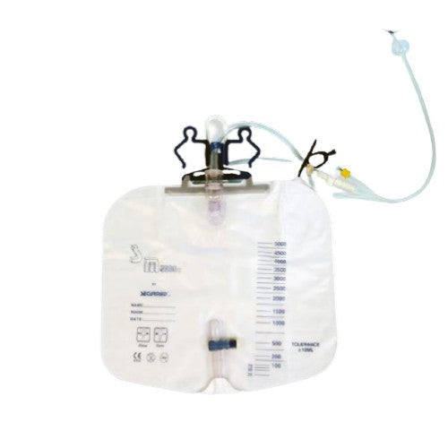 SACCHE PER LAVAGGIO VESCICALE LT 5 TUBO 90 mm CF 20 PZ