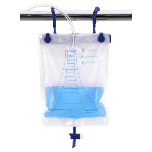 SACCHE URINA 2 Lt a CIRCUITO CHIUSO STERILI TUBO 120 cm. CON CLAMP