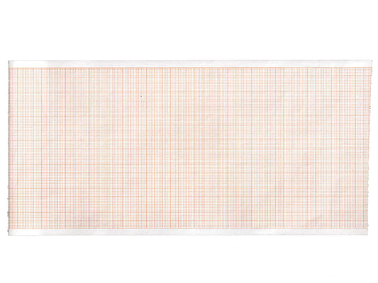ROTOLO CARTA TERMICA ECG GRIGLIA ARANCIO mm. 110x20 mt. CF 10 PZ