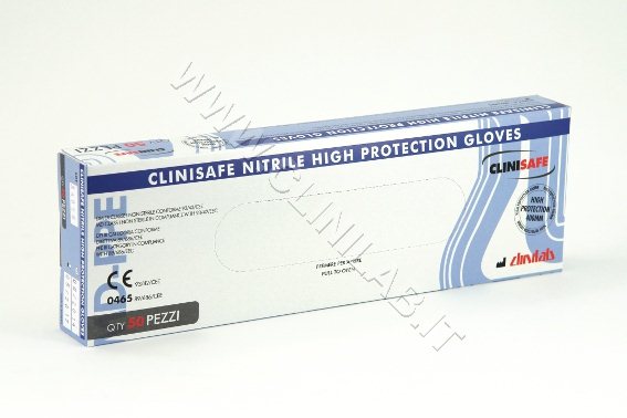 GUANTI NITRILE ALTA PROTEZIONE MANICA LUNGA mis. LARGE CF. 50 PZ