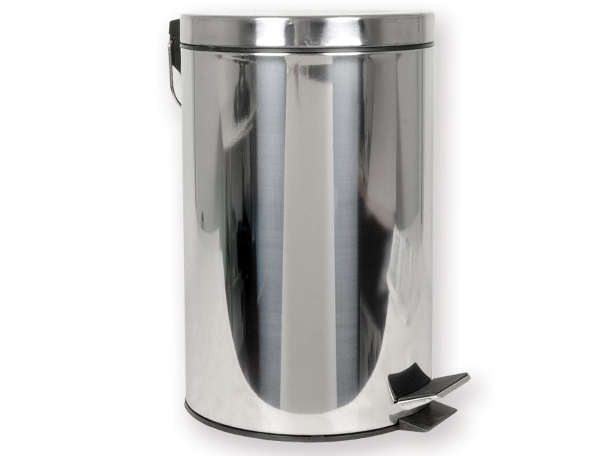 CESTINO RIFIUTI INOX CON PEDALE 12 lt