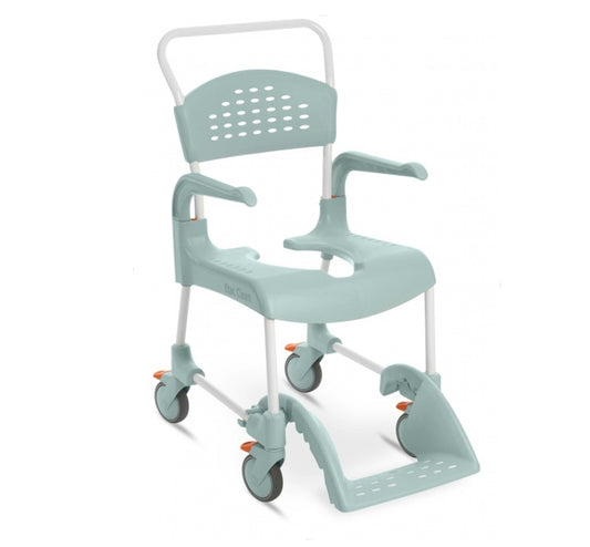 SEDIA DOCCIA MODELLO CLEAN altezza seduta 55 cm con 2 ruote frenanti