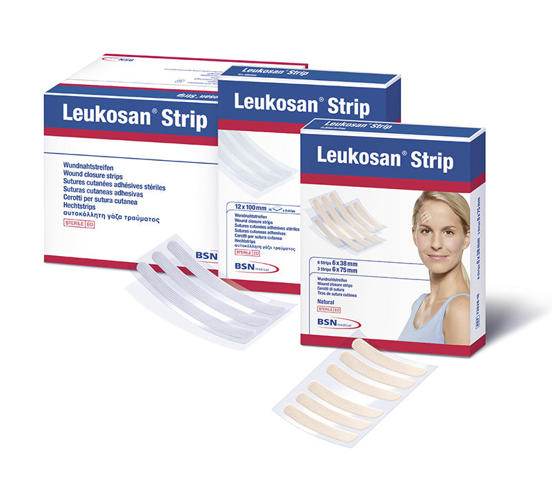 CEROTTO SUTURA LEUKOSAN STRIP STERILE mm. 25x100 - busta da 4 cer.