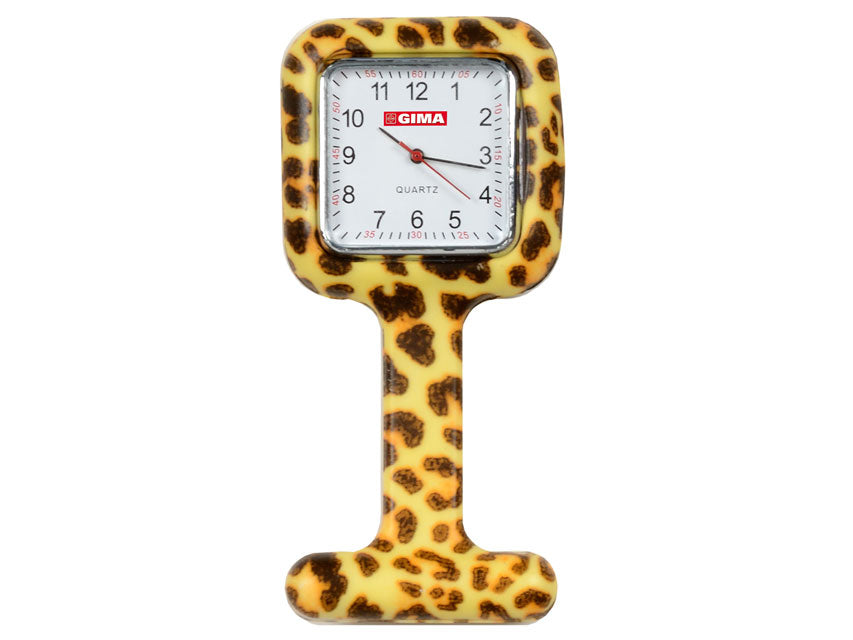 OROLOGIO PER INFERMIERI FANTASIA LEOPARDO cm. 85 mm.