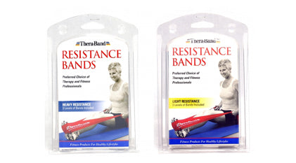 SET DA 2 FASCE THERA BAND mt. 1,5 COL. BLU,NERO