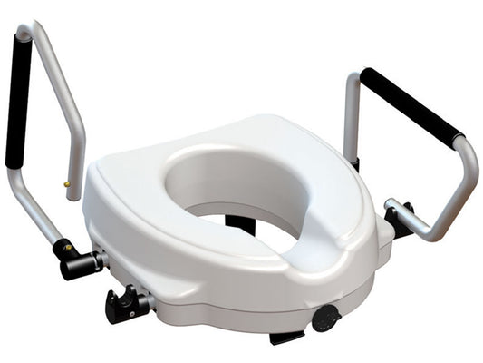 RIALZO WC CON BRACCIOLI RECLINABILI cm. 12,5