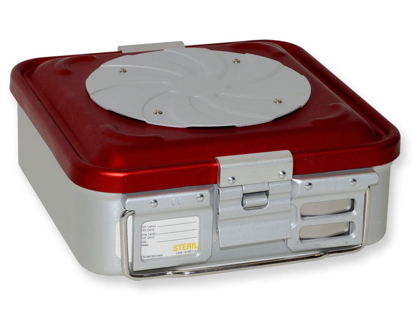 CONTAINER CON VALVOLA PICCOLO mm. 100h ROSSO