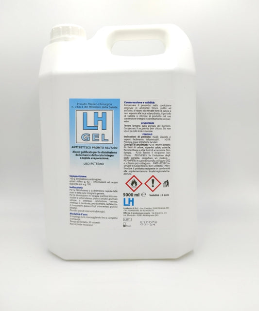 RICARICA LH gel idroalcolico 70% flacone 5 lt