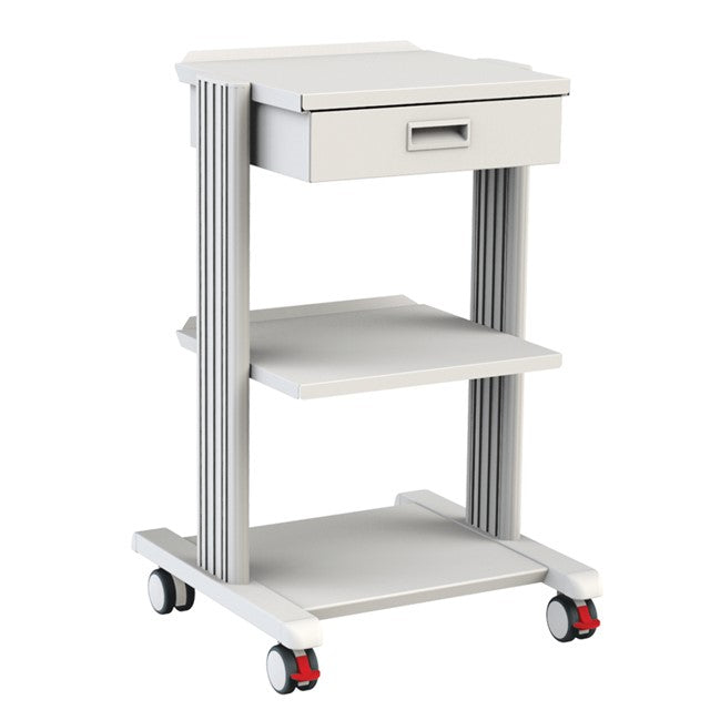 CARRELLO SMART - 2 ripiani 40x36 cm + base + cassetto